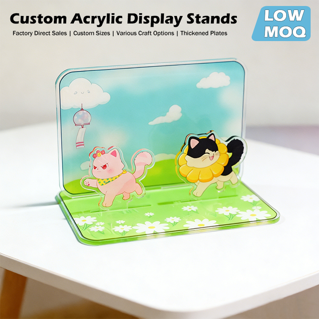 Custom Printed Acrylic Photo Stand Display Stand 3D Acrylic Puzzle Figure Anime Plastic Cartoon Standee Note Holder
