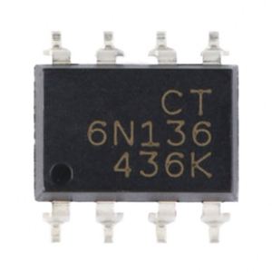 Optoacoplador SMD-8 SMD CT6N136 (S)(T1) Original, Compatible con el Acoplador 6N136S(TA) - Product Image 1