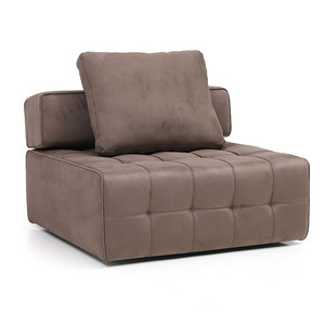 โซฟาโมดูลาร์รูปตัว L บุฟองน้ำ ผ้าไม่ยับ ใช้ได้ทั้งห้องนั่งเล่นและห้องนอน - Product Image 5