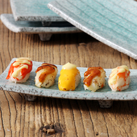 Vaisselle en céramique pour la cuisine japonaise, assiette de service en grès pour bar à sushis