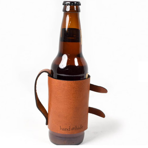 Funda de cuero para botella de cerveza con asa, para exteriores, transfronteriza, tamaño universal, fabricante de envolturas para botellas - Product Image 5