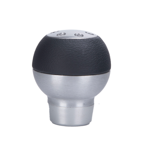 Pommeau de levier de vitesse universel semi-cuir semi-alliage à visser, pour voitures de course manuelles, compatible avec les modèles de véhicules américains et européens - Product Image 1