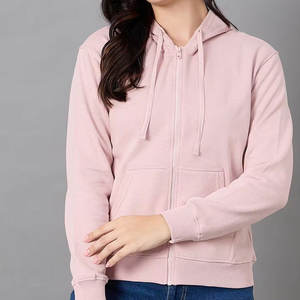 Nuevo diseño de peso ligero para mujer, sudaderas con cremallera, logotipo personalizado, el mejor diseño, sudaderas con cremallera de alta calidad para mujer en diferentes colores - Product Image 1