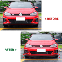 AMP-Z haute qualité prix usine noir de carbone voiture avant lèvre Auto carrosserie modifier pour VW Golf MK7.5 GTI R r-line 2017-2019