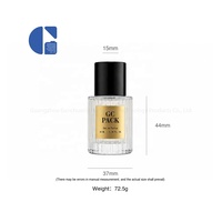 Envase de Perfume Personalizado con Logotipo, Botella de Vidrio Cilíndrica Acanalada de 30ml 50ml 100ml, Envase de Perfume en Spray con Tapa Negra