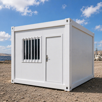 Bâtiment de bureau modulaire préfabriqué à assemblage rapide en acier, panneaux sandwich EPS, design contemporain, 20 pieds Vicdowex