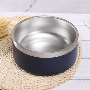 Bol pour animaux de compagnie de 64 oz anti-renversement à base large, en acier inoxydable avec revêtement mat, pour les familles multi-animaux - Product Image 3