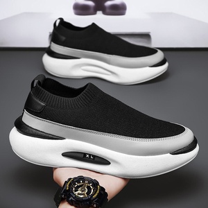 Zapatillas de verano nuevas para hombre con punta redonda, transpirables, sin cordones, de suela gruesa, estilo coreano, tipo calcetín, a la moda - Product Image 6