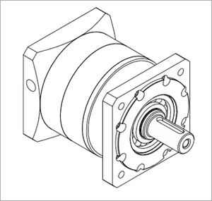 Gearbox Reducer Planetary 120mm Frame PLF120 220V Rasio 1:3~100:1 Motor Servo Stepper Terpasang Flens - Product Image 2