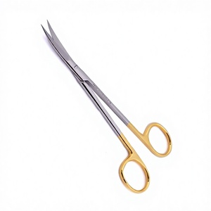 กรรไกรเมทเซนบาวม์สแตนเลสเกรดทางการแพทย์คุณภาพพรีเมียมแบบใช้มือ ยี่ห้อ BISONS พร้อมใบมีดทังสเตนคาร์ไบด์ - Product Image 1