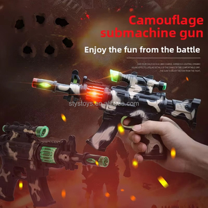 Pistolet à lumière sonore électrique Camouflage musical Pistolet <span class=keywords><strong>militaire</strong></span> <span class=keywords><strong>Simulation</strong></span> Mitraillette Jouets - Product Image 5
