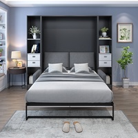 Muebles de Hogar Ahorradores de Espacio Cama Abatible de Pared Plegable con Sofá Cama Murphy