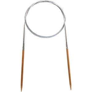 Aiguilles à tricoter circulaires en bambou Indskill, dernières versions, colorées, semi-peintes, 32 pouces, taille US 6, 4 mm, pour projets de tricot faits main. - Product Image 6