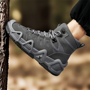 High Top Fashion Outdoor Hiking <b>Boots</b>, Desert Colored Workwear <b>Boots</b>, Anti slip and Wear-resistant Martin <b>Boots</b> - Product Image 4