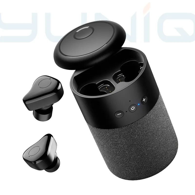 Yuniq 2 In 1 Luidspreker Draadloze Oortelefoon Hoge Resolutie Soundbox Combo Met Lanyard Outdoor Design Speaker Auricular B20