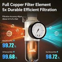 Filtre de compresseur d'air AR en deux parties, traitement de la source d'air, séparateur d'eau et d'huile AFC2000, vanne de régulation de pression, pièces pneumatiques