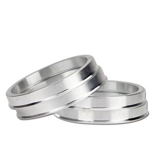 व्हील हब केंद्रित छल्ले सभी कस्टम पहियों को फिट करते हैं उच्च परिशुद्धता कंपन एल्यूमीनियम मिश्र धातु चांदी खत्म 21-24 - Product Image 4