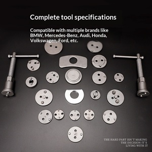 Adattatore Universale 21 Pezzi in Acciaio per Freno a Disco, Strumento di Regolazione Pistone Freno Auto per <span class=keywords><strong>Manutenzione</strong></span> - Product Image 2