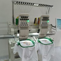 Machine à broder informatisée multi-têtes pour t-shirts, casquettes, vêtements, machines textiles