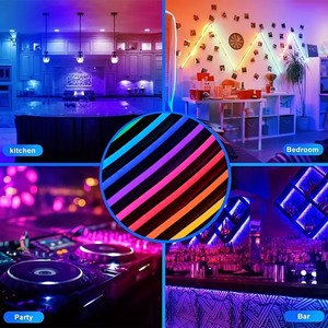Tira de Luces <span class=keywords><strong>LED</strong></span> de Neón de 12 V, Flexible, Impermeable, <span class=keywords><strong>con</strong></span> Brillo Suave, Cinta de Neón para Decoración del Hogar, Bar, Fiesta, Letreros de Pared, Decoración DIY, Iluminación Interior y Exterior - Product Image 5