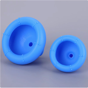 Dispositivo de percusión torácica de silicona Weiyang Medical para esputo, para uso doméstico en personas mayores, azul, tamaño mediano, plástico suave. - Product Image 1
