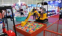 WZD-11 Excavatrice pour enfants Simulation Télécommande Démarrage Pelle Parent-Enfant Parc Mécanique Argent Sports Divertissement