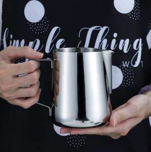 Teko kopi kustomisasi kendi susu 1000ml Pitcher susu Stainless Steel Latte Art <span class=keywords><strong>Jug</strong></span> tersedia - Product Image 5