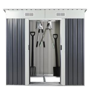 Pare-soleil en acier et métal pour le <span class=keywords><strong>jardin</strong></span>, stockage étanche pour vélo, <span class=keywords><strong>abri</strong></span> <span class=keywords><strong>de</strong></span> <span class=keywords><strong>jardin</strong></span>, avec <span class=keywords><strong>toit</strong></span> <span class=keywords><strong>plat</strong></span> inclus, fond <span class=keywords><strong>de</strong></span> teint - Product Image 6