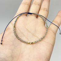 Bracelet de fête en perles de quartz multicouches plaqué or fait main, style bohème, vente en gros