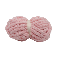 Premium Chunky Chenille Yarn 2cm for Hand Knitting and Crochet Projects in Solid Colors