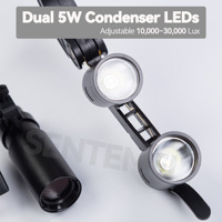 6X Prismatic Binocular Dental Loupes With Cordless Headlight Ergonomic Magnifier for Endodontic and Restorative Dentistry