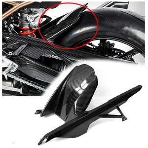 Carbon Fiber for BMW S1000RR S1000 RR S 1000R Motorcycle Rear Hugger Rear Fender with Chain Guard Cover Protector 2019 2020