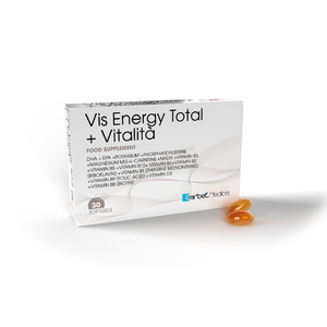 Compléments alimentaires à base de plantes en capsules molles de marque privée VIS ENERGY TOTAL + VITALITA pour adultes 20/30 capsules molles - Product Image 1