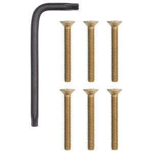 Kit 6 Brass <b>Screws</b> With Key For Padua 7mm And 5mm Lengths - Product Image 1