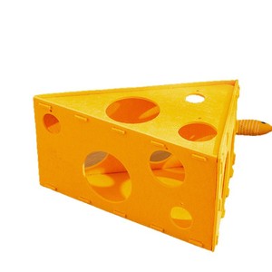 Felt cheese cat scratching post, cat bed, two-layer cat scratching board, self-adjusting scratcher, hole <b>drill</b>, non-shedding - Product Image 1