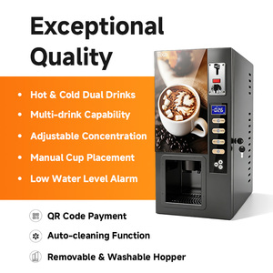 Hot Selling Reverse Osmosis Water Treatment Motor <b>Fully</b> <b>Automatic</b> 50L/Hour Instant <b>Coffee</b> Powder Vending <b>Machine</b> for <b>Coffee</b> - Product Image 3