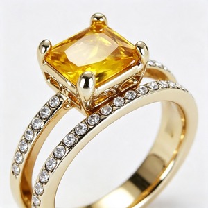 Set di Anelli Quadrati Cavi per Donne, Stile Geometrico, Accessori per Dita da Indossare Quotidianamente - Product Image 3