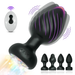 Điều khiển từ xa mông cắm cho nam giới phụ nữ hậu môn Vibrator gay hậu môn Đồ chơi tình dục với LED ánh sáng dành cho người lớn Đồ chơi tình dục cho các cặp vợ chồng thủ dâm đồ chơi - Product Image 1