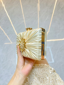 New Cross-border Socialite Silk Dinner <b>Clutch</b> Bag for Women's and Cheongsam Events Matching Dress Polyester Tanjing - Product Image 2