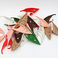 Vente en gros de cadeaux d'Halloween modernes, écologiques et doux, oreilles d'elfe en latex, accessoires de cosplay, accessoires de photographie, accessoires de fête, oreilles pointues fantastiques