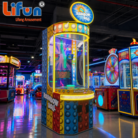 LIFUN Rainbow Ball Ball Drop Arcade Game Machine 1 Player Ticket Redemption Game for Family Entertainment Center