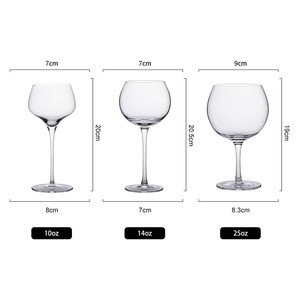 Grand ensemble de verres à gin tonic en forme de ballon, coupe en cristal, gobelet à vin rouge ventru pour bar et fête - Product Image 5