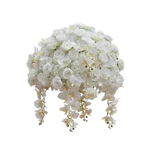 OEM Wedding Flower Ball Arrangement Handmade Wedding Orchid Flower Centerpiece