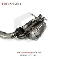 Système d'échappement CatBack Valvetronic en acier inoxydable haute performance ING pour Mercedes-Benz C63 AMG W205 4.0T