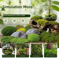 Bahan Dekoratif Lumut Buatan untuk Kreasi Lanskap Bonsai Dalam Ruangan, Dekorasi Pernikahan, Tanaman Hijau - Simulasi Tinggi, Tahan Lama