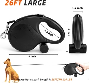 <span class=keywords><strong>Laisse</strong></span> rétractable automatique pour <span class=keywords><strong>chien</strong></span> 3 en 1 avec distributeur de sac à crottes 5M 8M laisses pour <span class=keywords><strong>chien</strong></span> pour grand <span class=keywords><strong>chien</strong></span> - Product Image 4