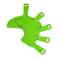Lot de 5 Spatules en Plastique Flexibles pour Enduit, Grattoir de Peinture, Outils Muraux DIY pour le Placage de Cloisons Sèches, 2/4/6/8/10 Pouces