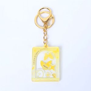 <b>Custom</b> Shape Acrylic Keychain Transparent Pendant Promotional Logo <b>Key</b> <b>Ring</b> - Product Image 2