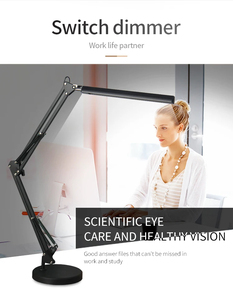 Lámpara de Escritorio Plegable para Salón de Belleza, con Protección Ocular, USB, para Lectura, Estudio, Mesa, Portátil, con Clip, Brazo Ajustable - Product Image 1