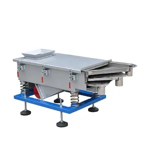 Food Grade Electric Linear Vibrating Screen Flour Sieve Vibrating Sifter Stainless Steel Manufacturing